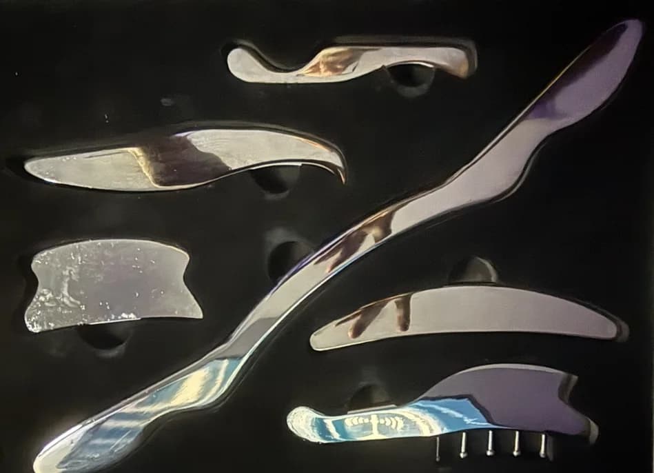 Stainless steel tools used for instrument-assisted soft-tissue work